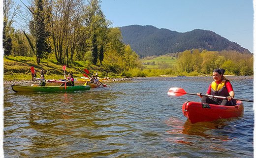 descenso del sella asturias en canoa con respaldo